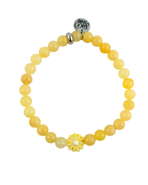 Open image in slideshow, Mini Gemstone Flower Bracelet - multiple colours
