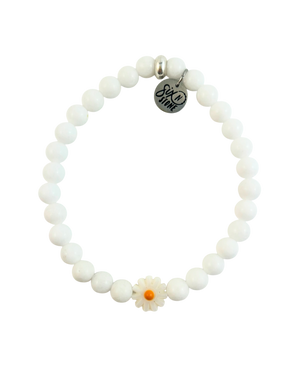 Open image in slideshow, Mini Gemstone Flower Bracelet - multiple colours
