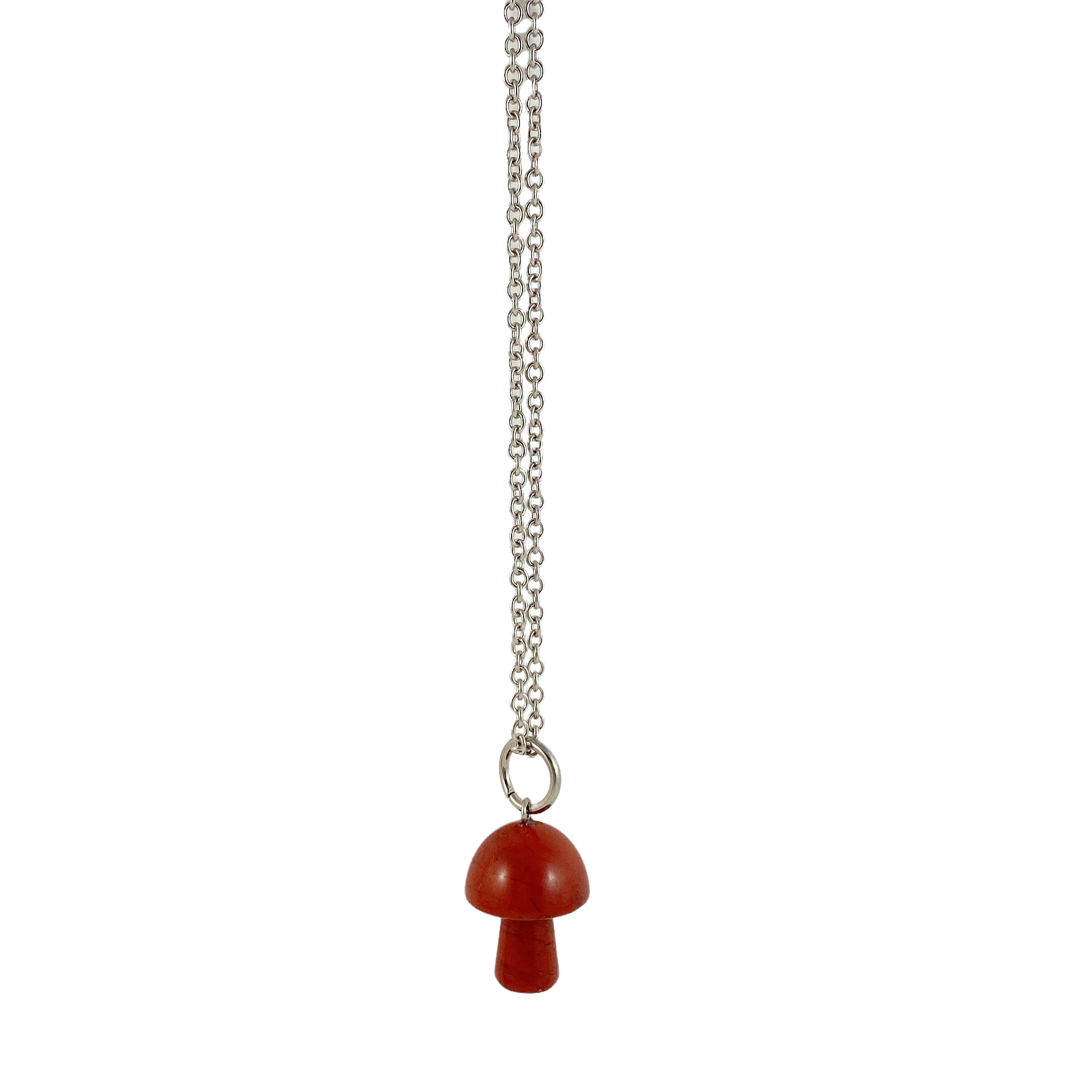 Red Jasper Mushroom Necklace